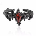 Red Diamond Dark-Style Dragon Claw Ring