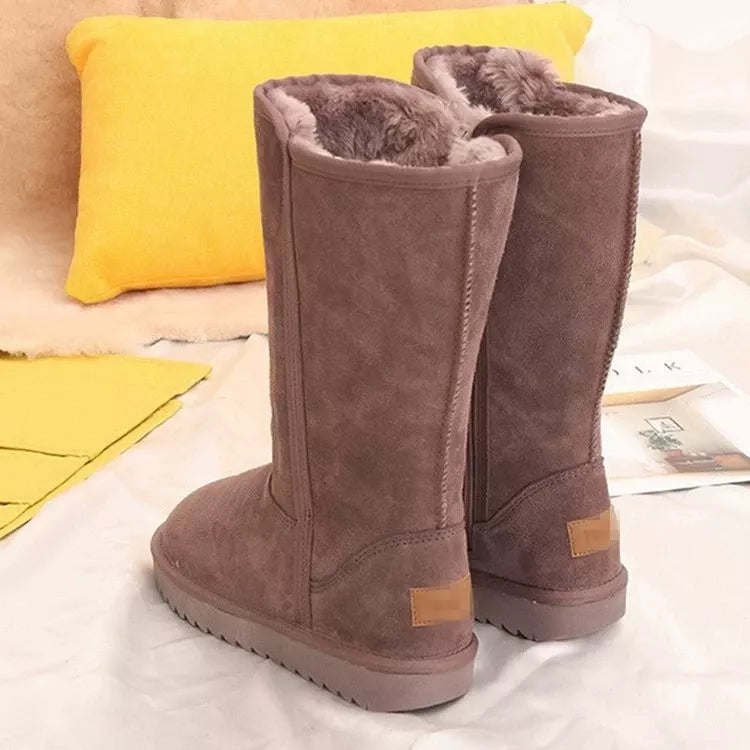 Knee-High Boots with Zipper