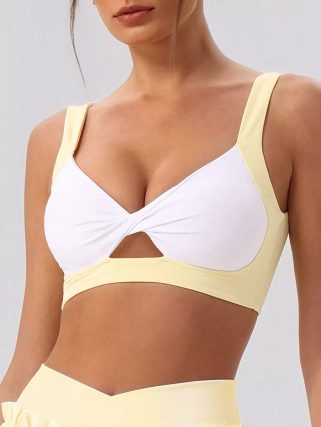 Sleeveless Top and Pleated Skirt Active Set
