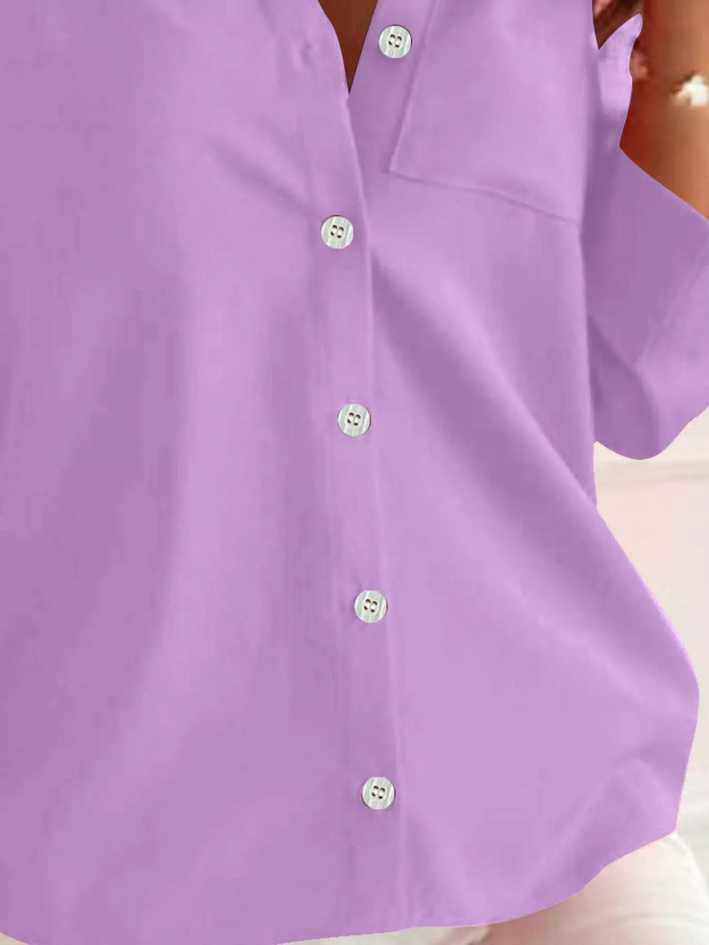 Button-Down Roll-Up Sleeve Shirt