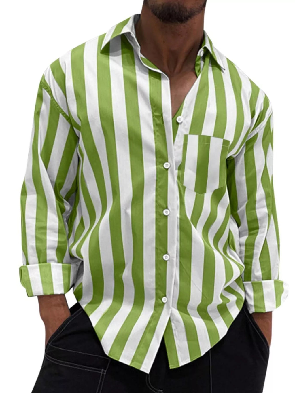 Men's Button Up Long Sleeve Shirt