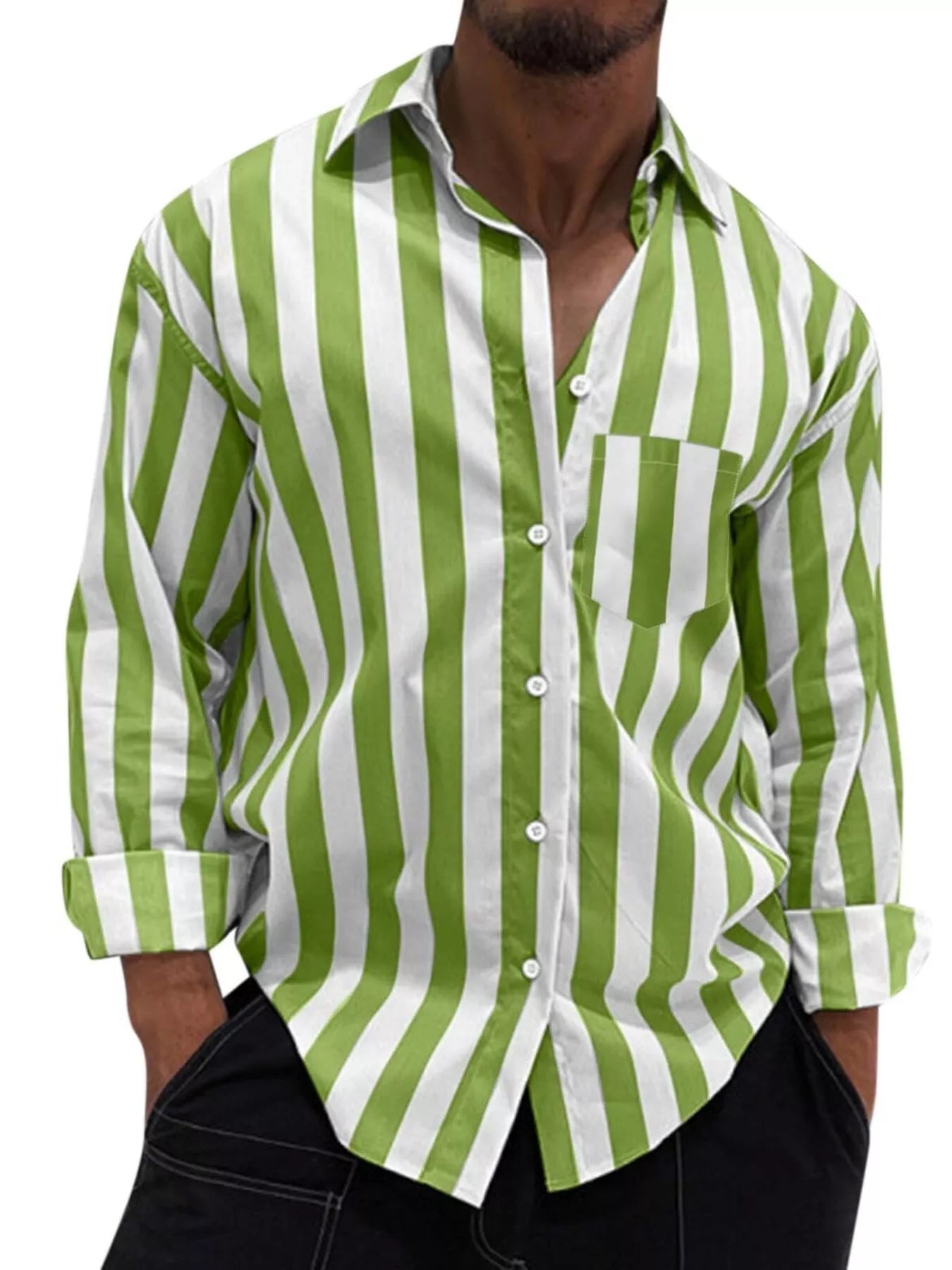 Men's Button Up Long Sleeve Shirt