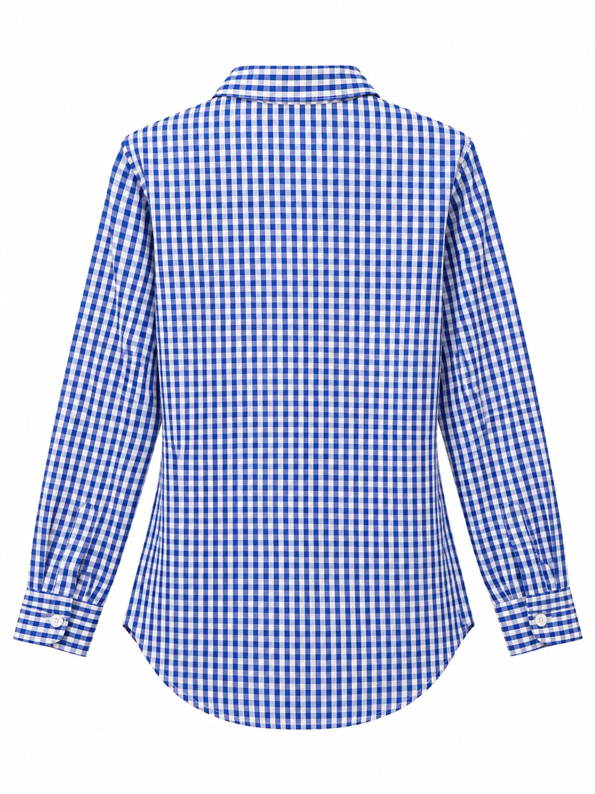 Plus Size Plaid Button-Down Long Sleeve Shirt