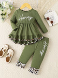 Children's Honey Ruffle Hem Top and Pants Set
