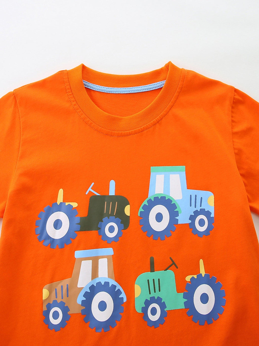 Children's Tractor Print Casual T-Shirt