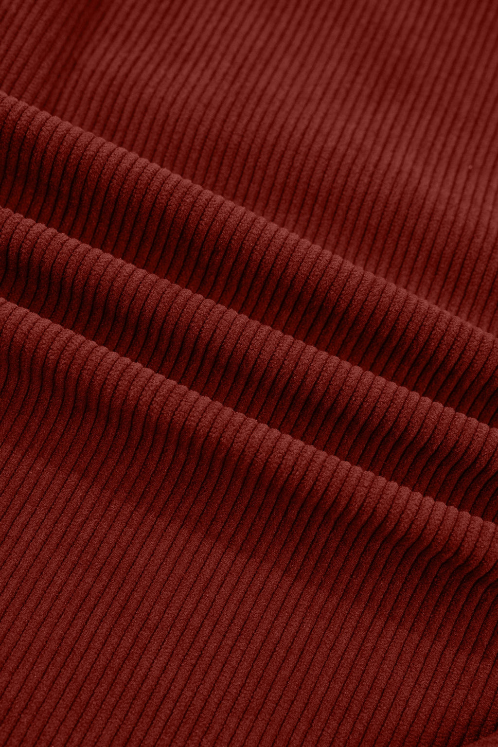 Solid Corduroy Long Sleeve Buttoned Shirt