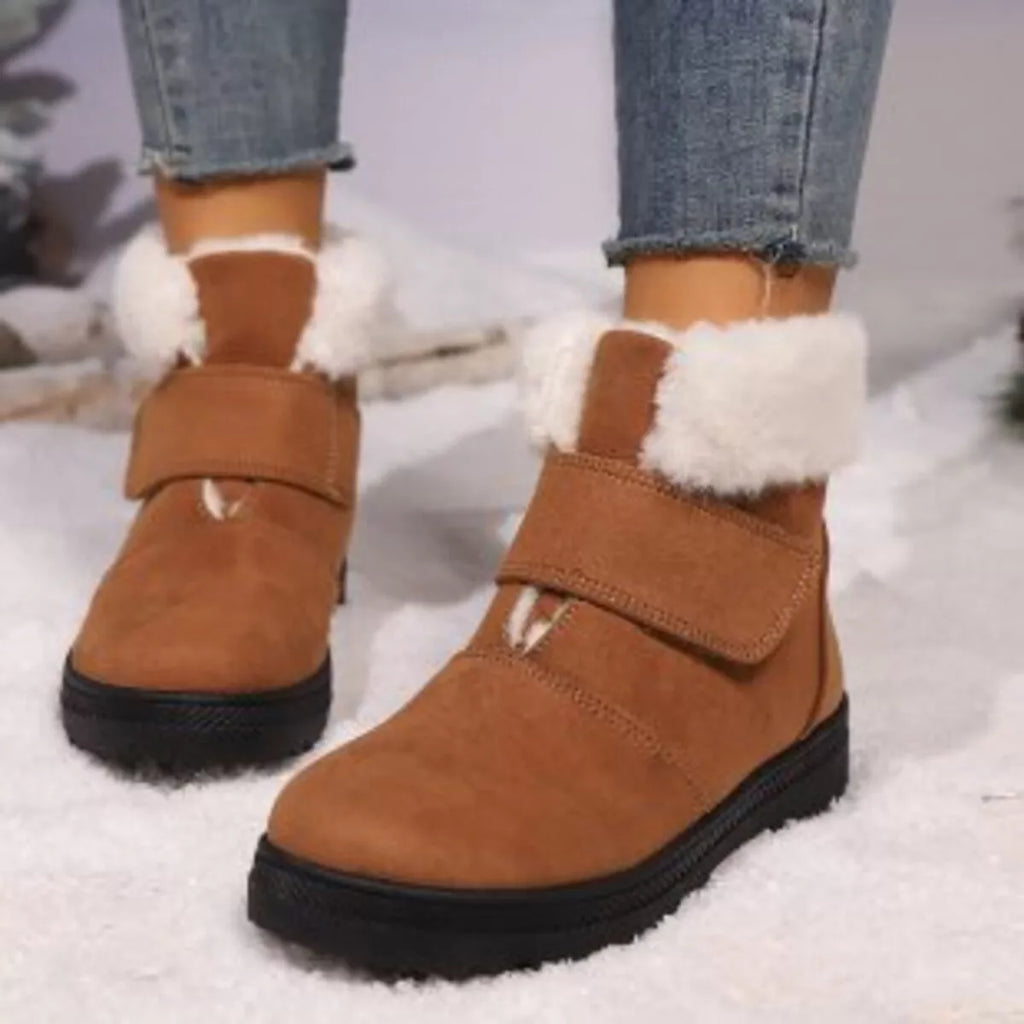 Round Toe Fuzzy Boots