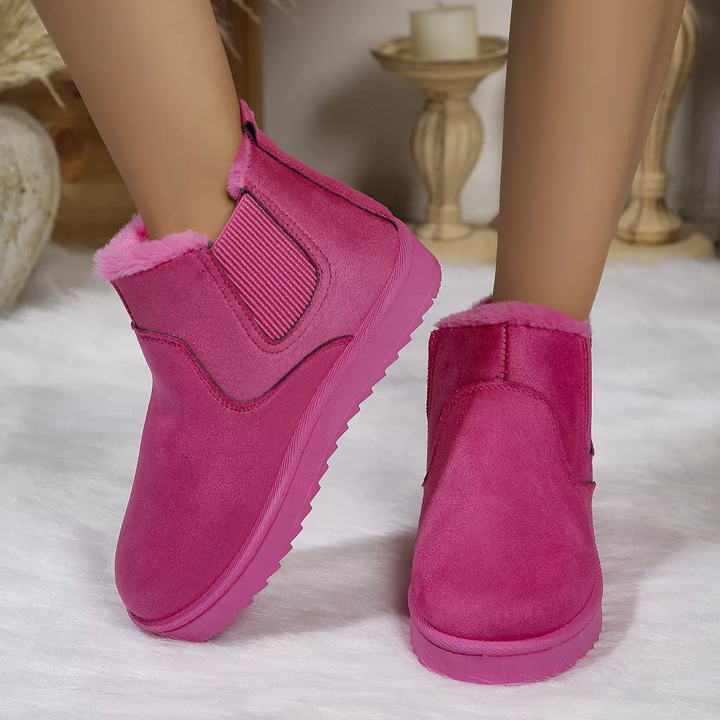Round Toe Platform Boots