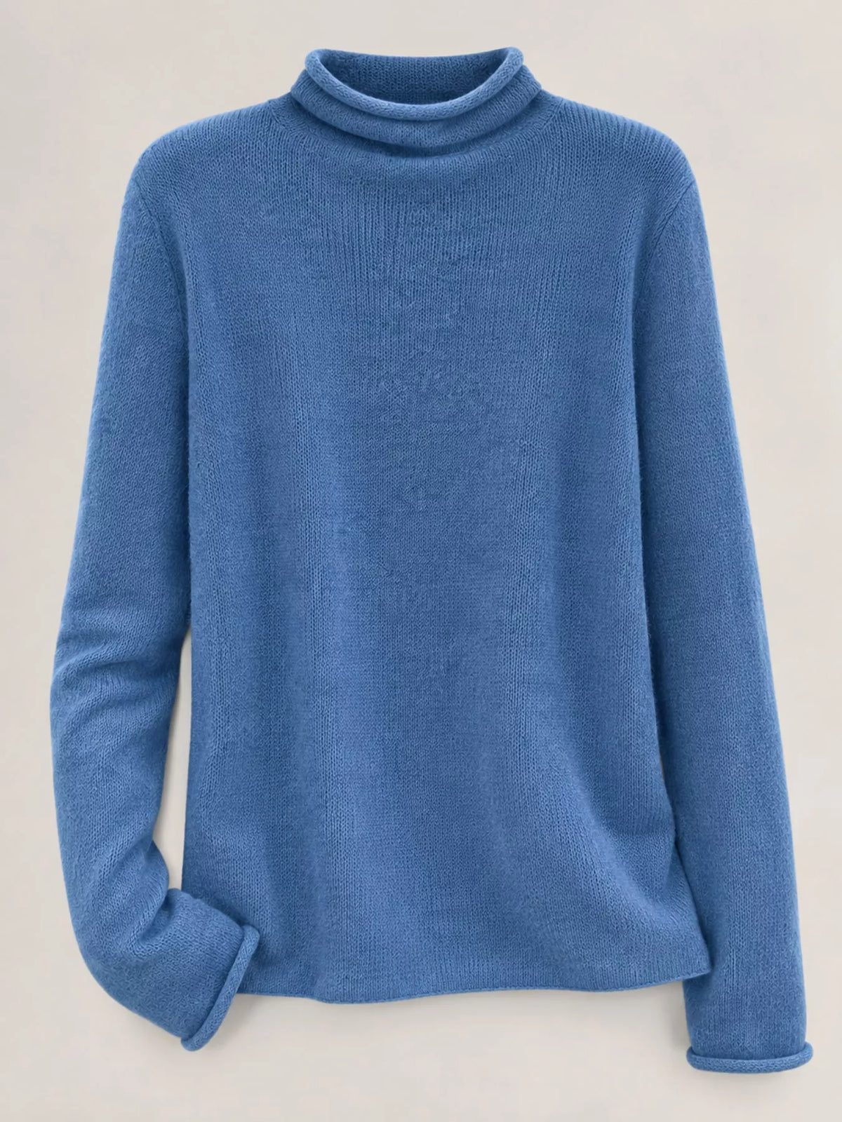 Sheer Turtleneck Knit Top