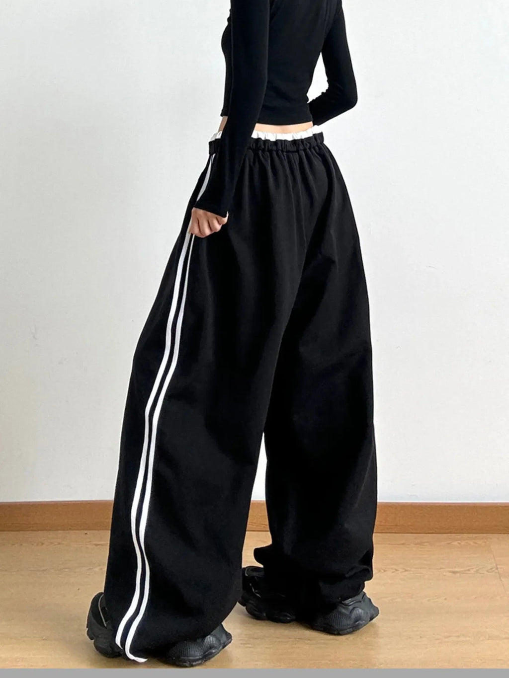 Wide Leg Drawstring Pants