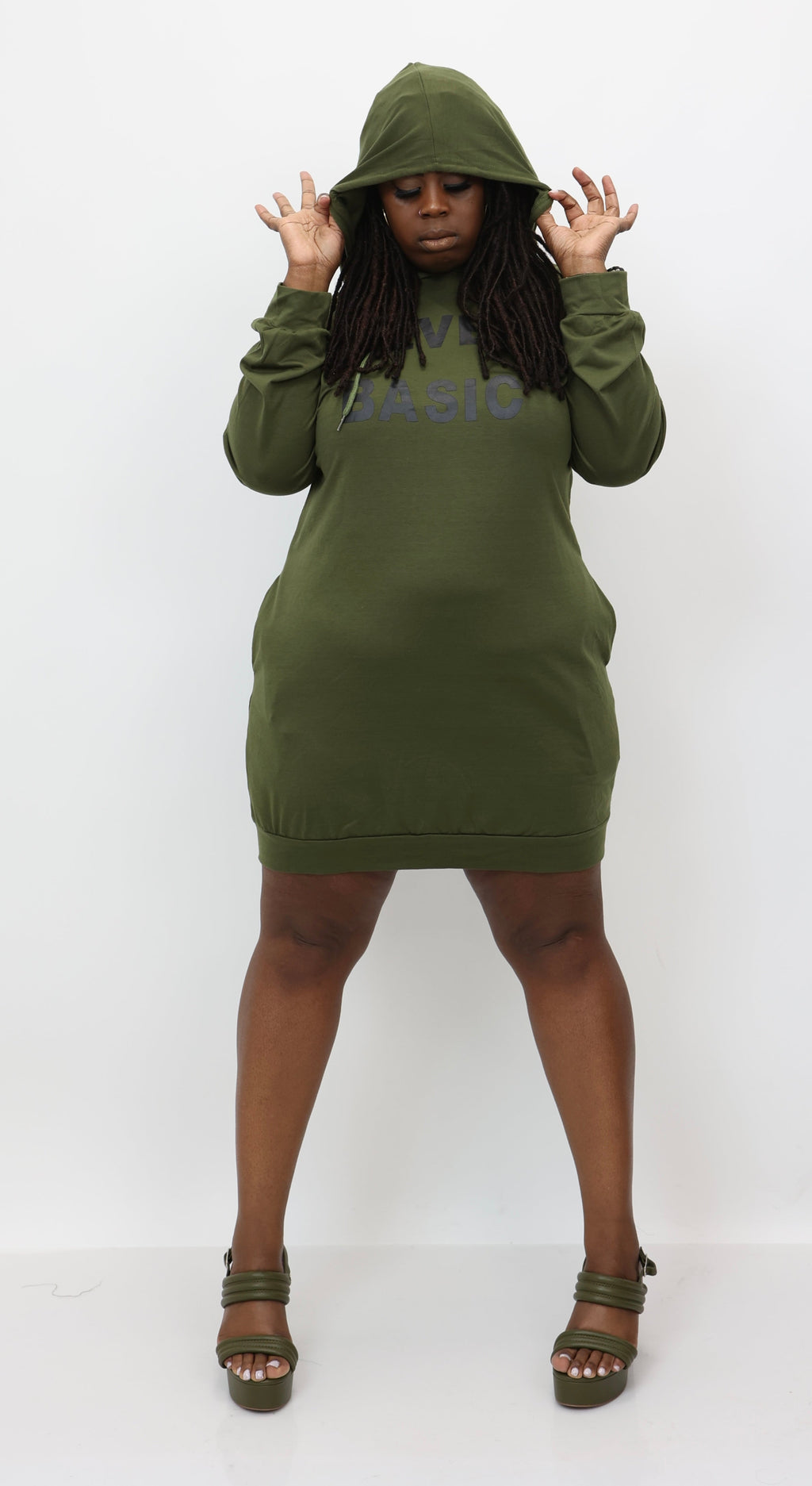 “Hot Girl Hoodies” Sweater Dress