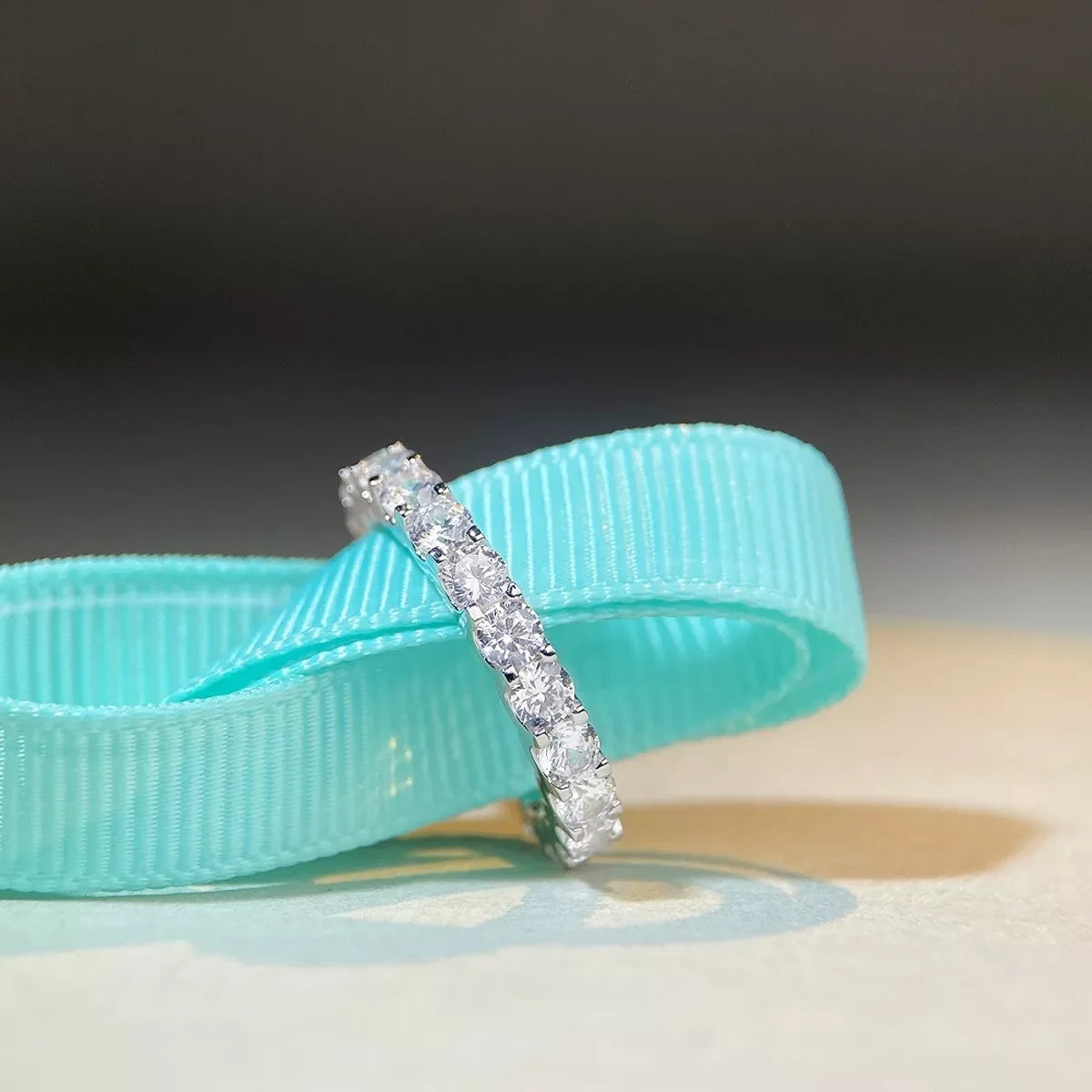 925 Sterling Silver Moissanite Ring