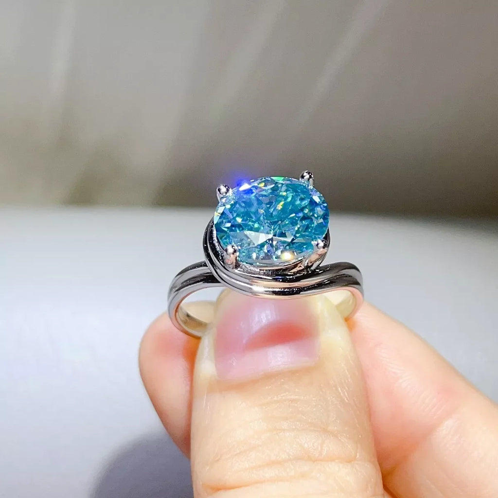 5 Carat 925 Sterling Silver Moissanite Ring