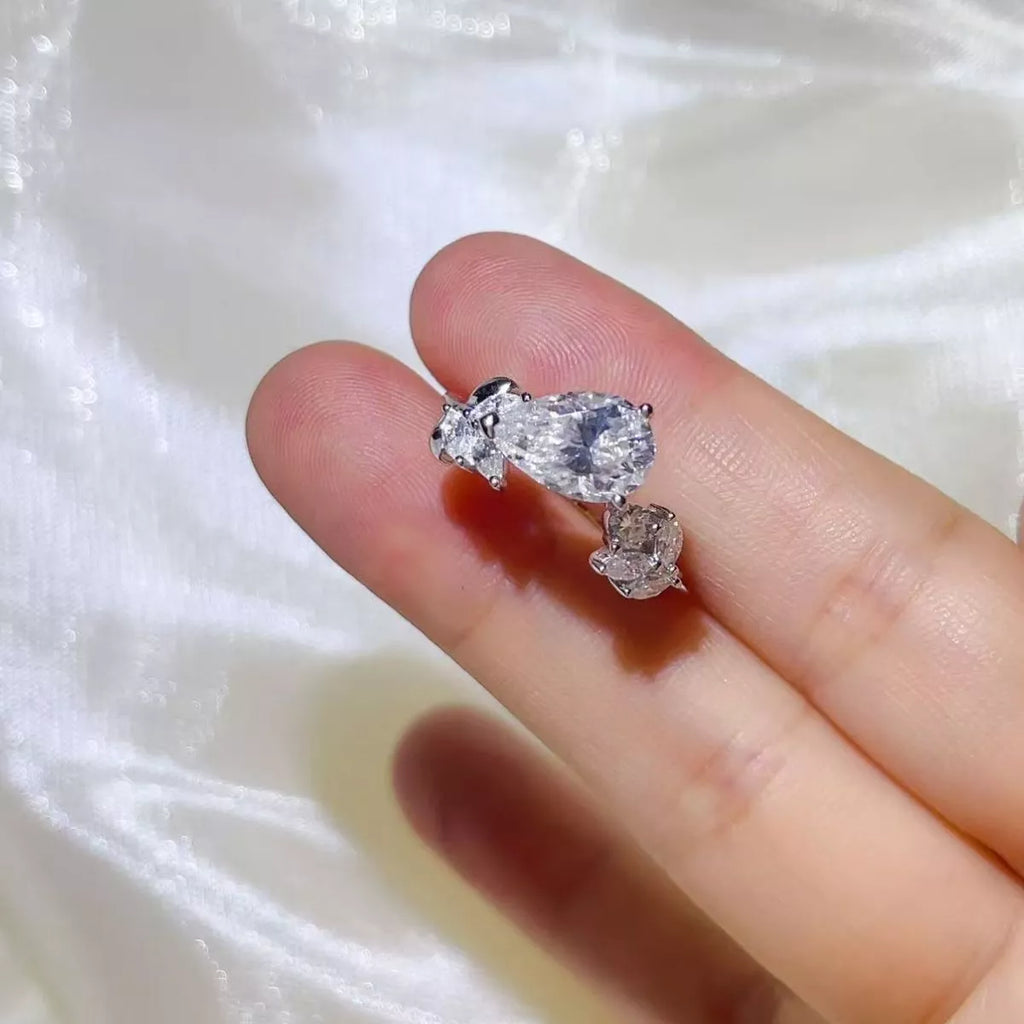 3 Carat Moissanite 925 Sterling Silver Ring