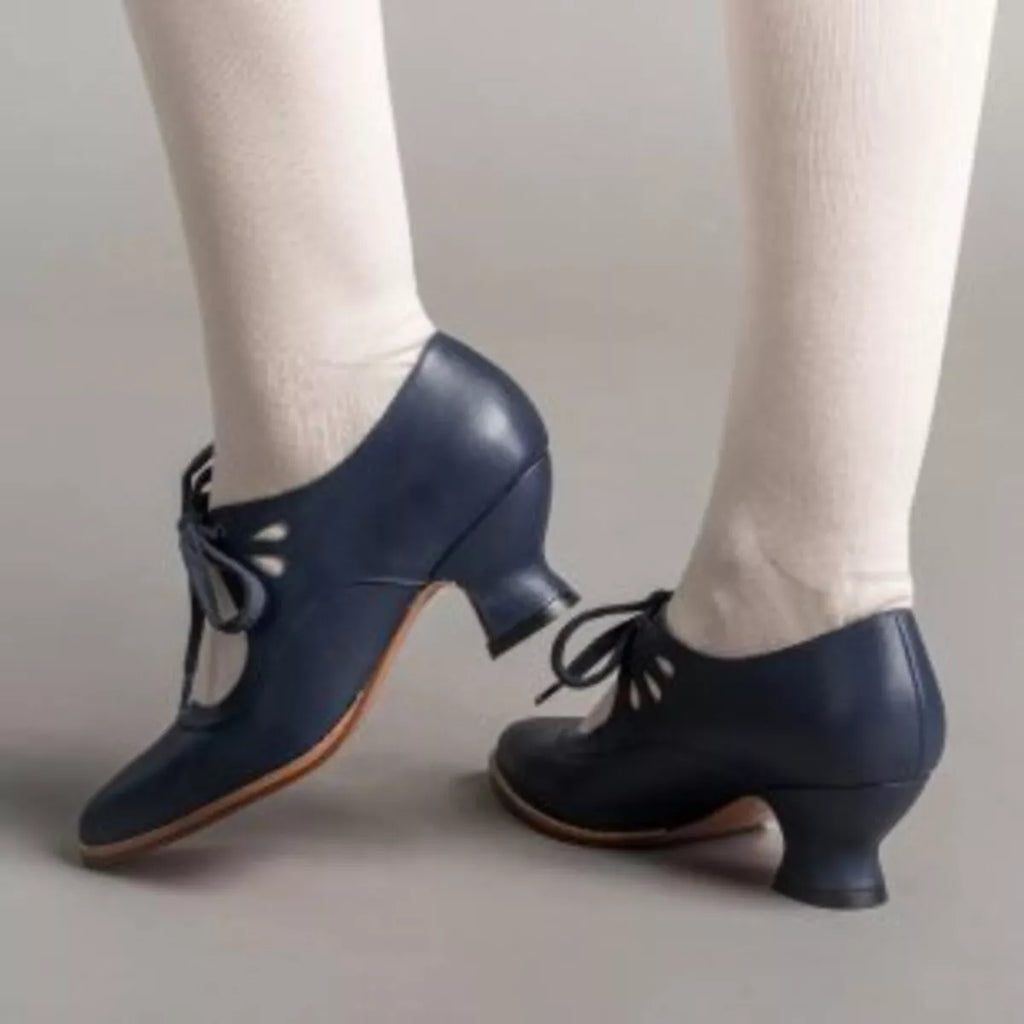 Point Toe Block Heel Shoes