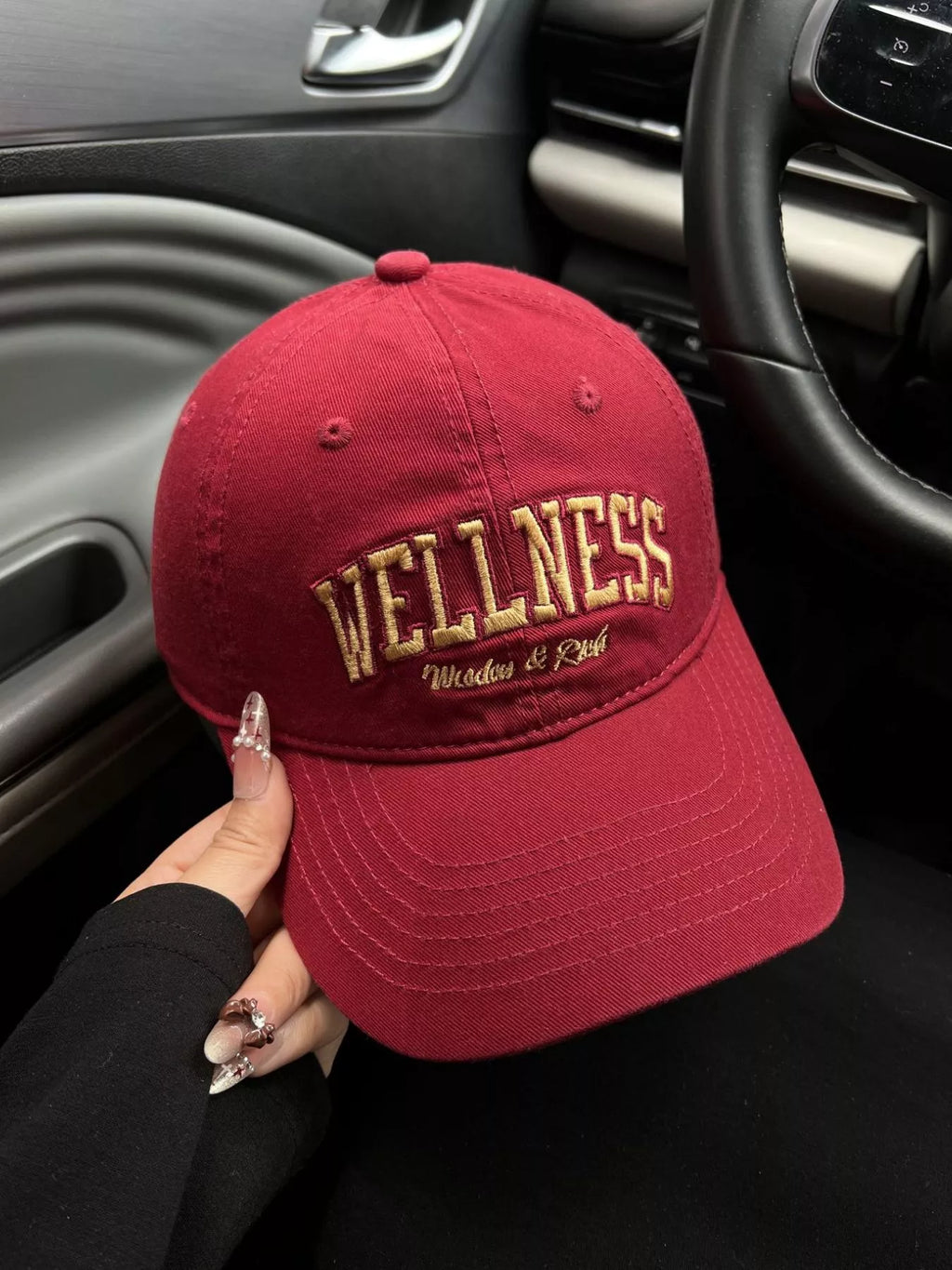 Embroidered Letter Baseball Cap
