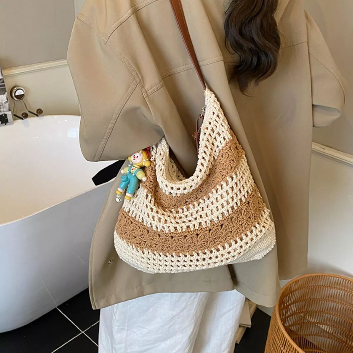 Crochet Knit Shoulder Bag