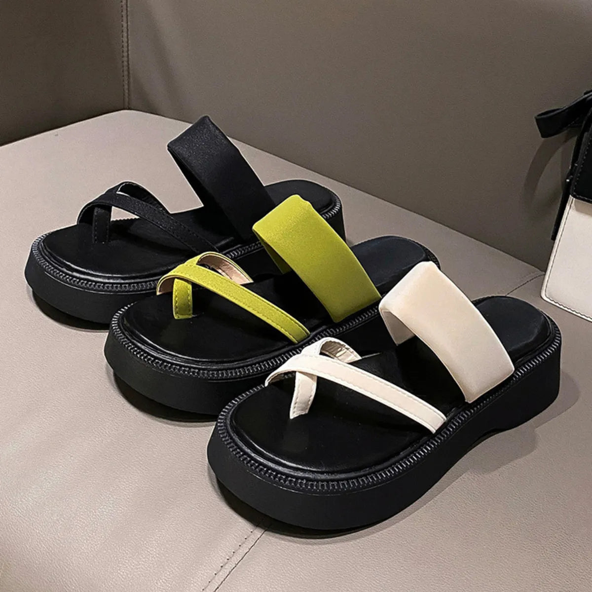 Multi-Strap Platform Sandals