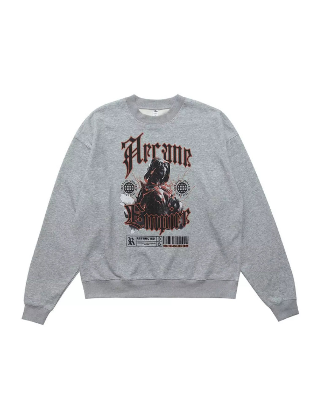 Men's Gothic Graphic Crewneck Sweatshirt
