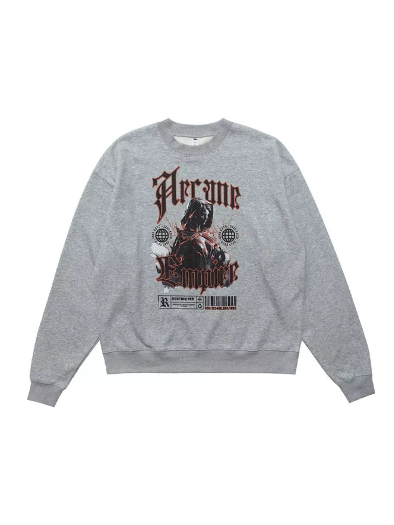 Men's Gothic Graphic Crewneck Sweatshirt