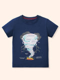 Children's Graphic Round Neck Short Sleeve Tee