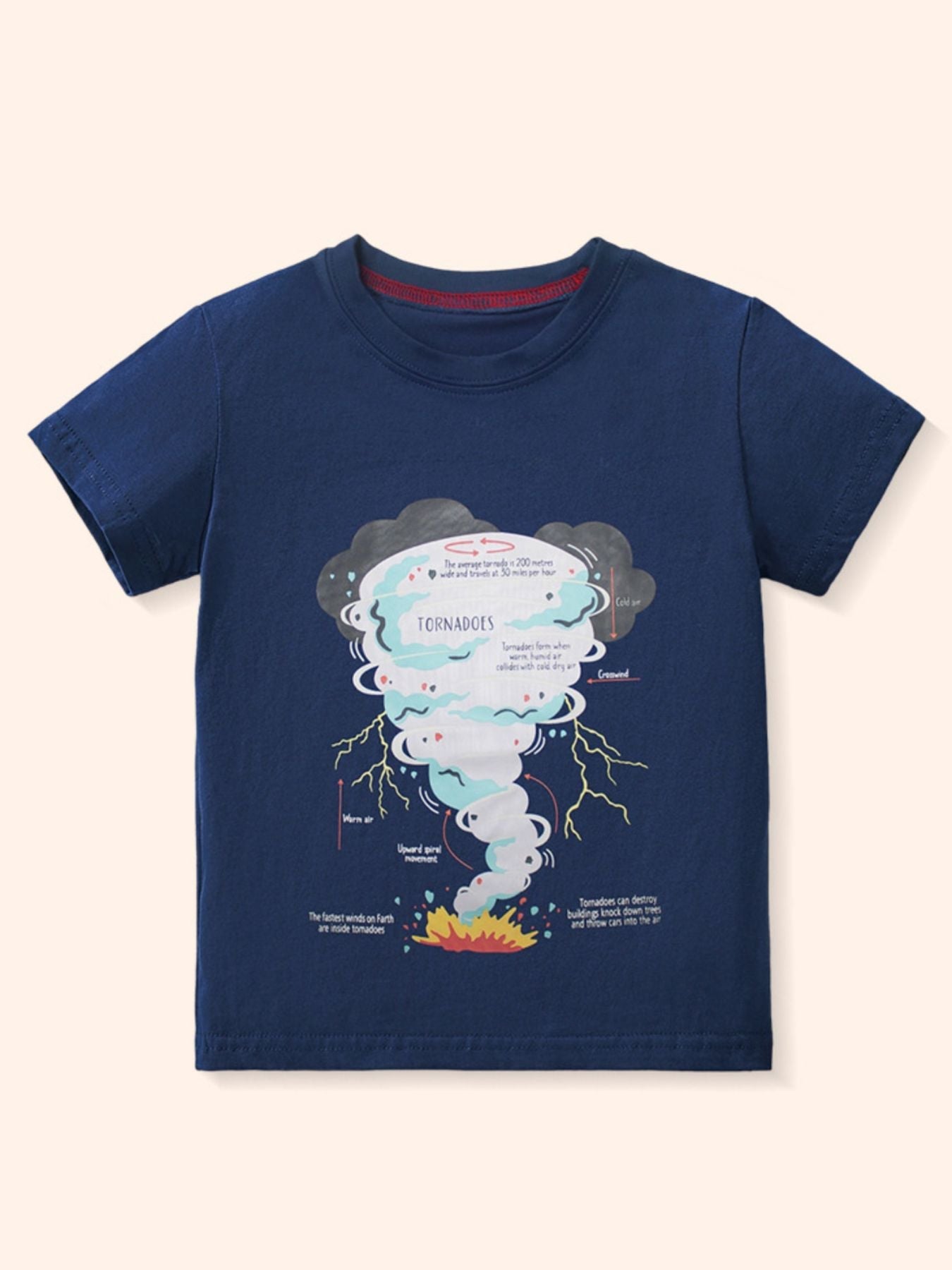 Children's Graphic Round Neck Short Sleeve Tee