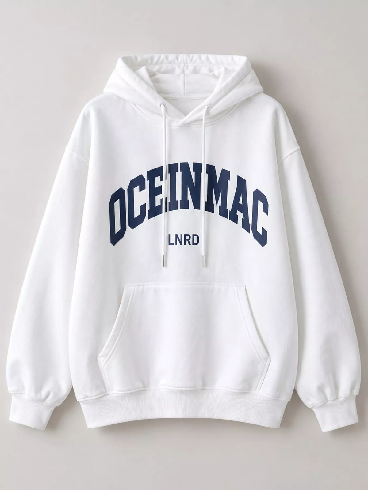 Letter Graphic Long Sleeve Hoodie
