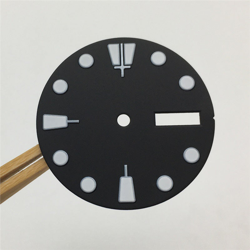 Modified Watch Dial With Luminous Numerals
