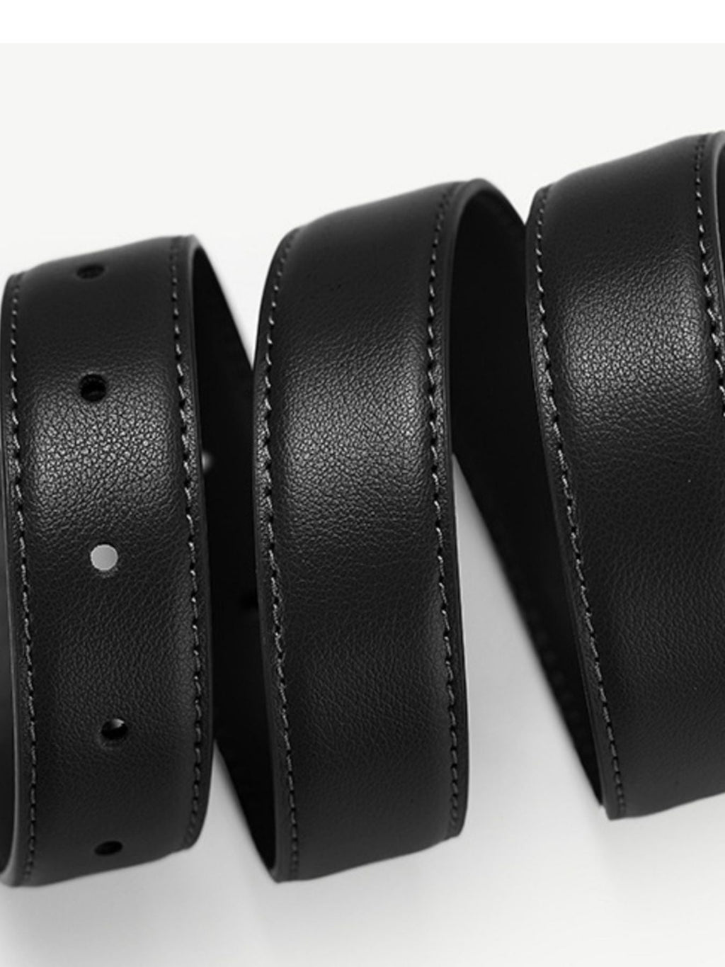 Classic Leather Skinny Belt