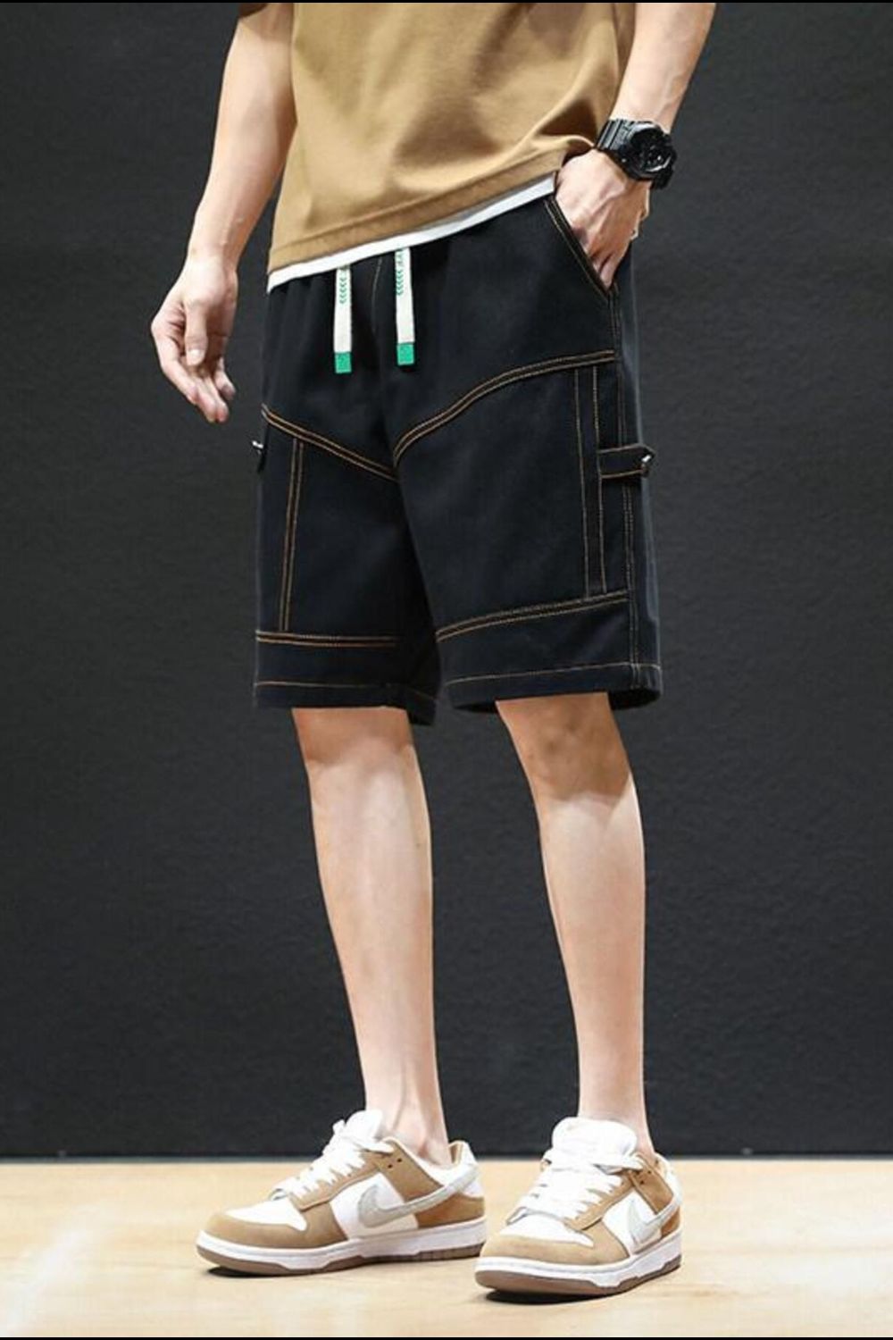 Men's Plus Size Casual Drawstring Shorts