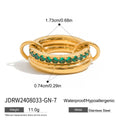 Green Zircon Ring Collection