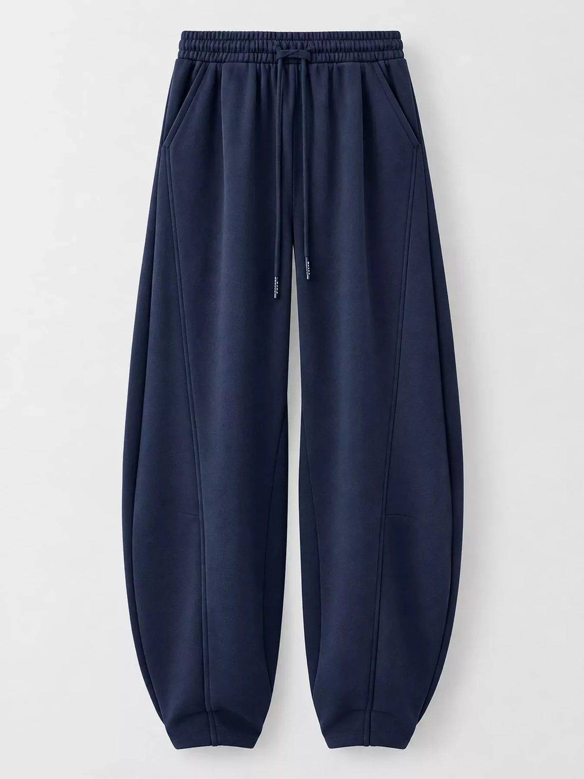 Full Size Drawstring Loose Fit Wide-Leg Sweatpants Plus Size