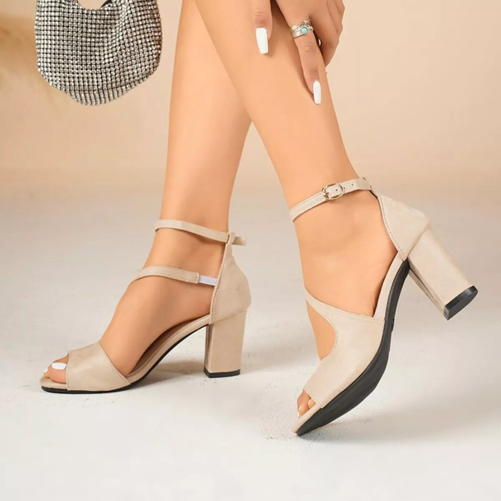 Peep Toe Block Heels Sandals