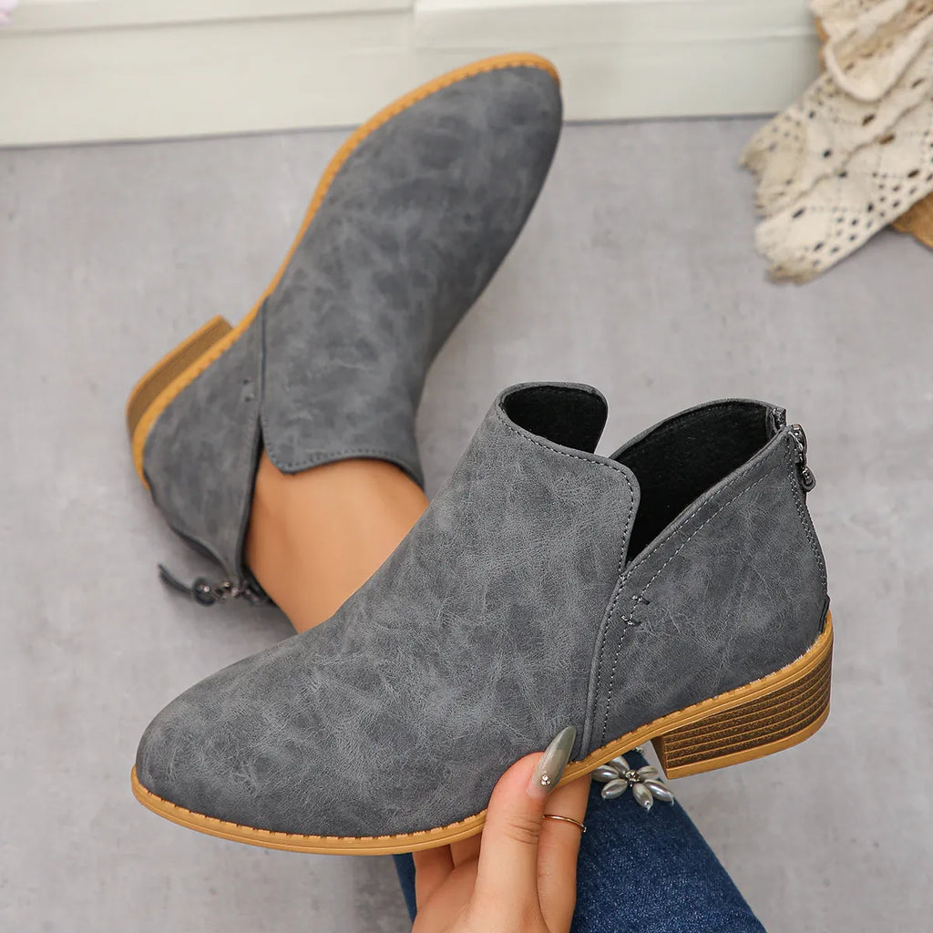 Classic Block Heel Ankle Boots