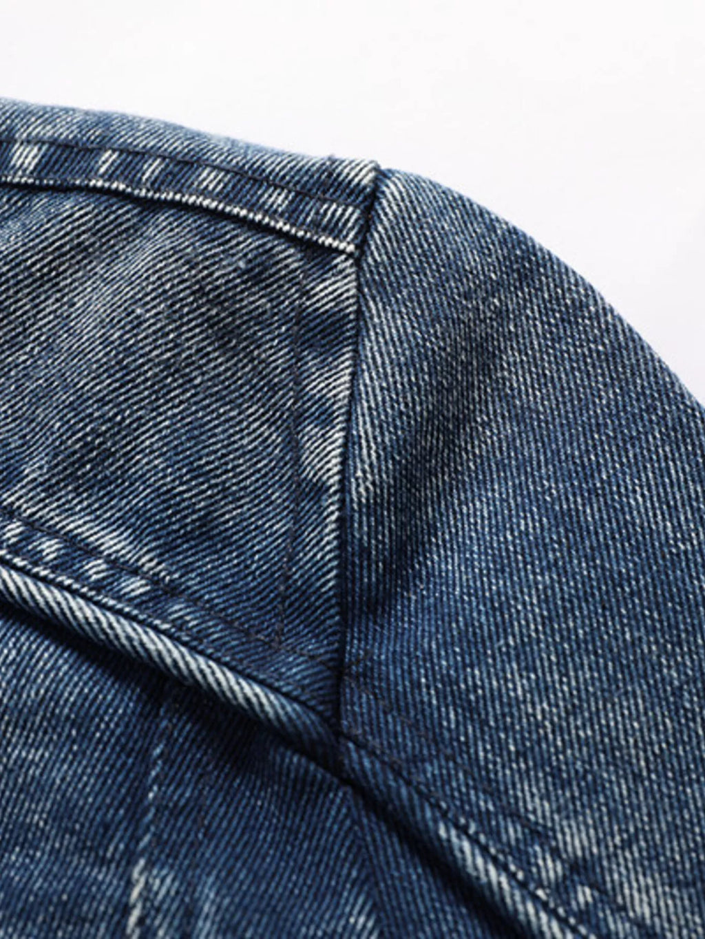Men's Plus Size Zip Up Hooded Denim Jacket