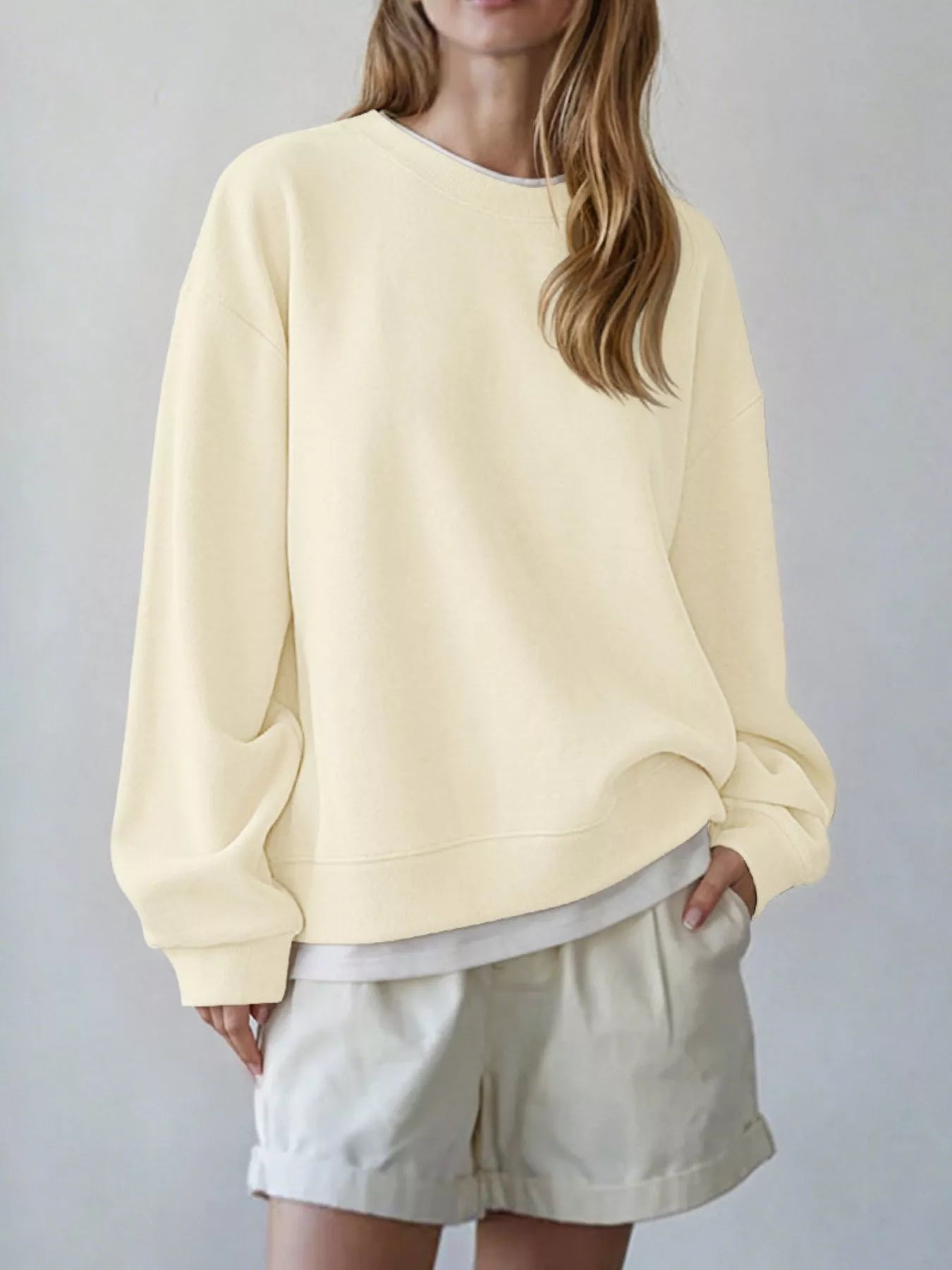 Oversized Crew Neck Sweatshirt