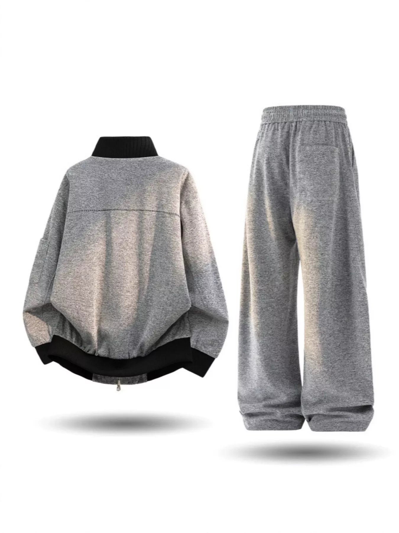 Men's Plus Size Thick Jacket and Pants Tracksuit Set