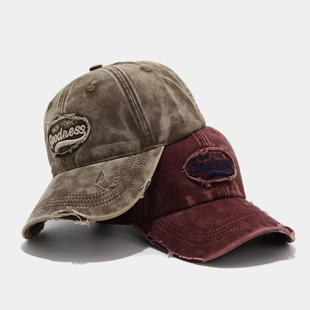 Distressed Washed Cotton Baseball Cap