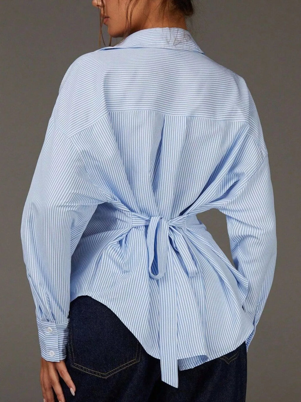 Casual Striped Button-Down Shirt
