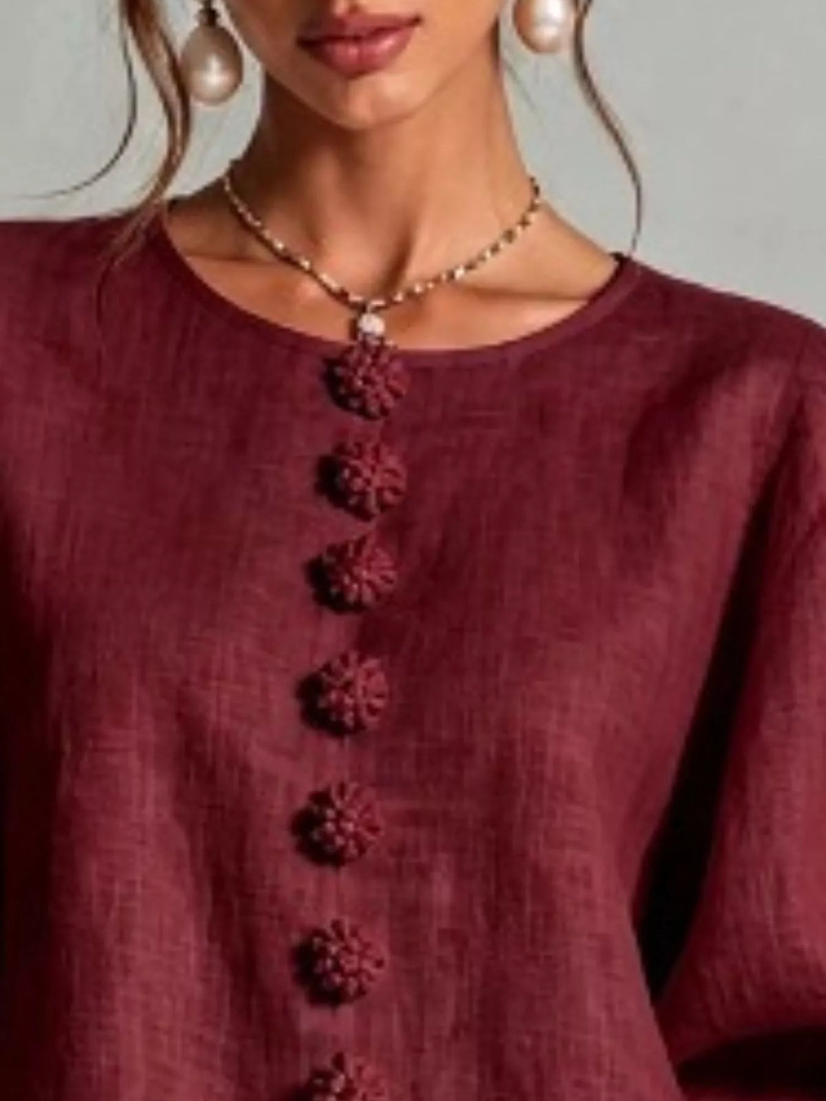3D Floral 3/4 Sleeve Mini Dress