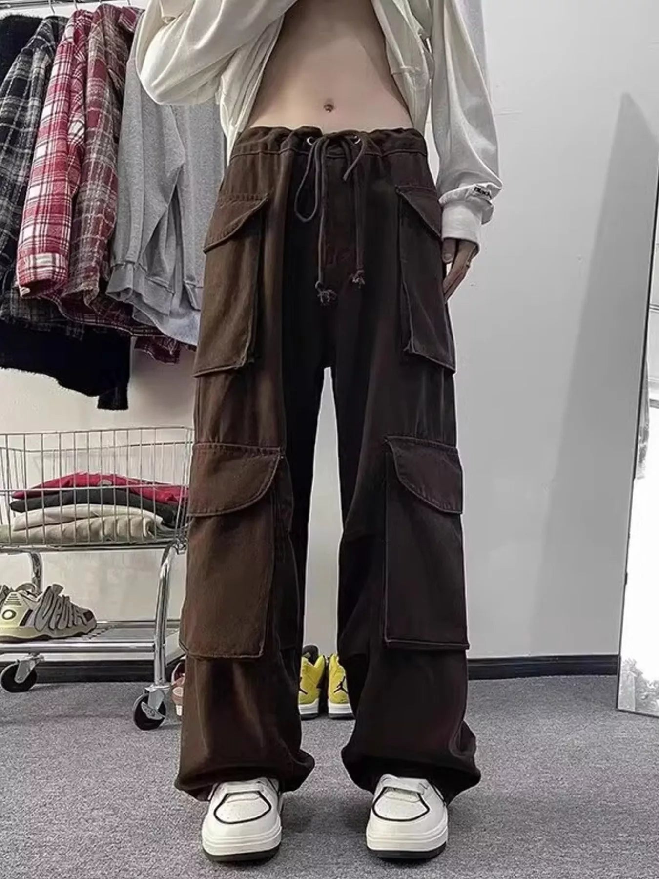 Men's Loose Fit Multi-Pocket Cargo Pants