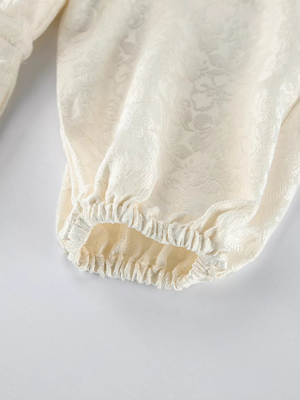 Jacquard Bomber Jacket with Drawstring Waist