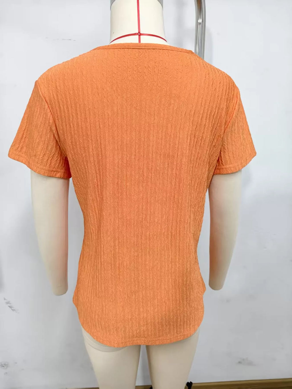 Textured Short Sleeve Top