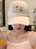 Letter Embroidered Baseball Cap