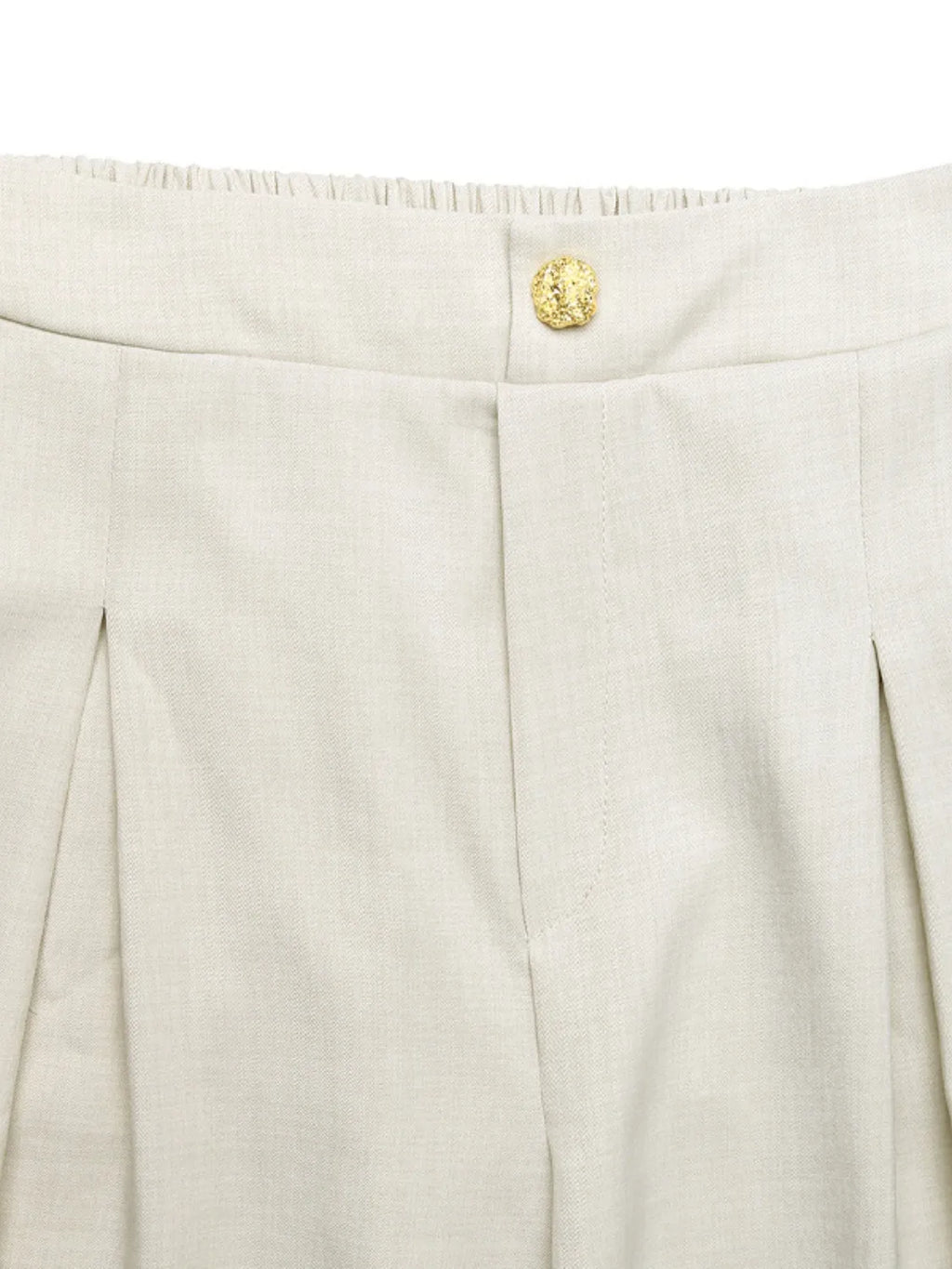 Slit Wide Leg Pleated Pants