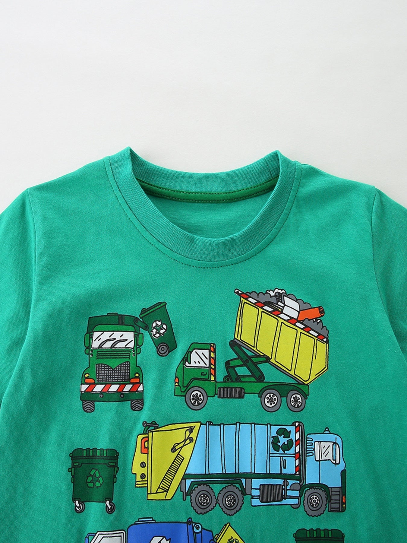 Children's Cartoon Garbage Truck Graphic Tee