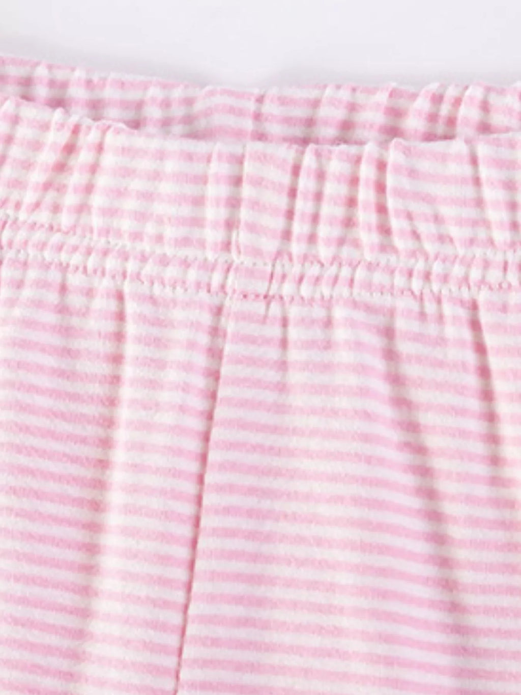 Children's Cute Cat Applique Peplum Top and Striped Leggings Set
