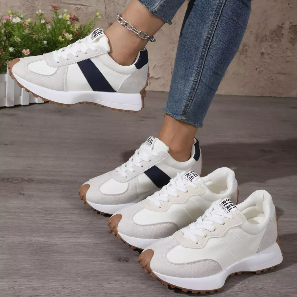 Round Toe Flats Sneakers