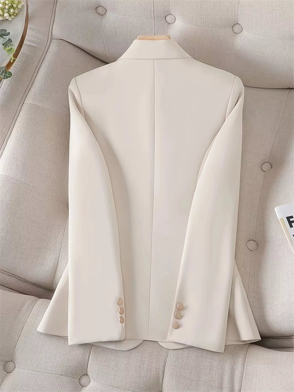 Slim-Fit Single-Button Blazer