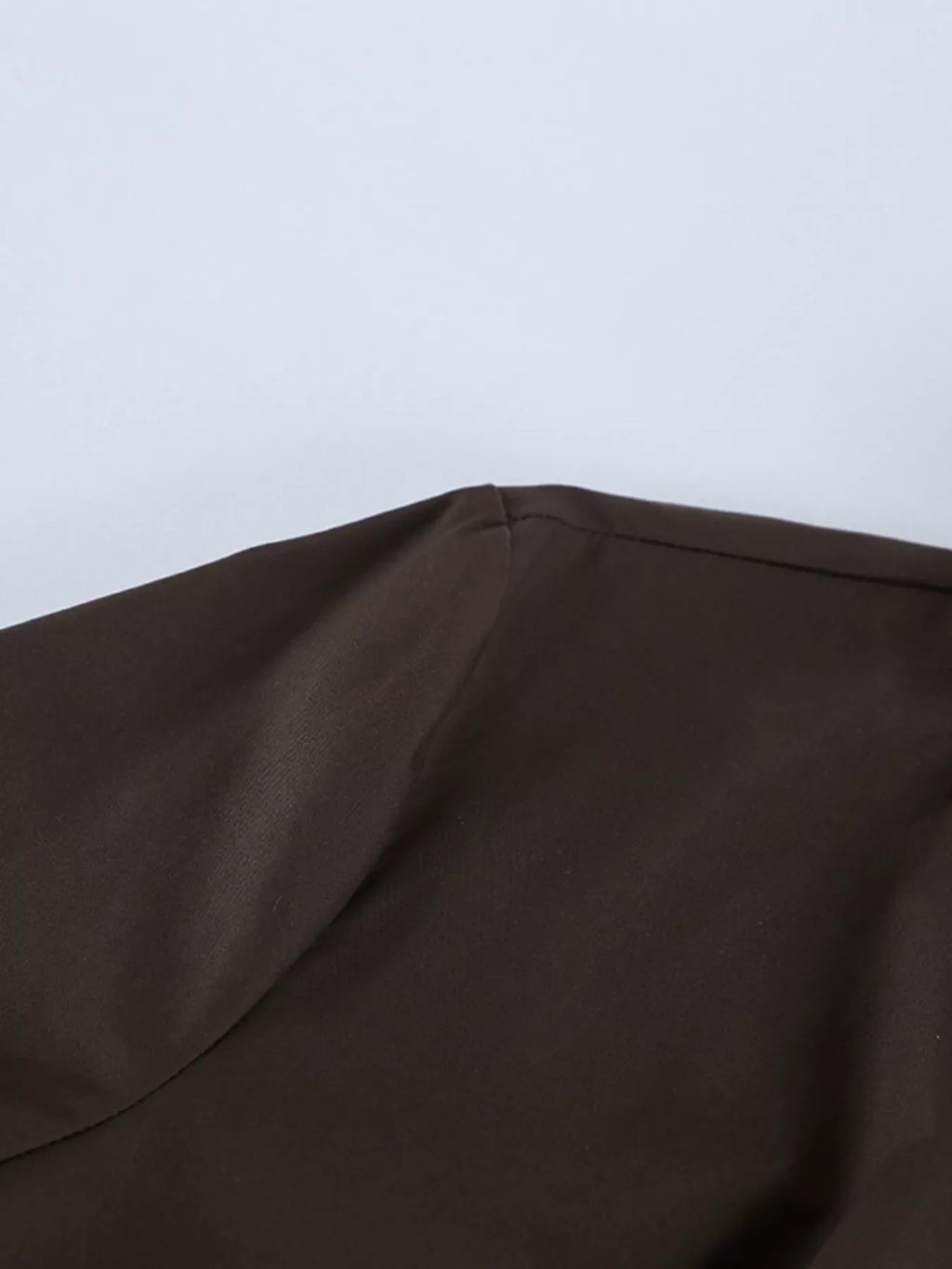 Slim-Fit Ruched Waist Shirt
